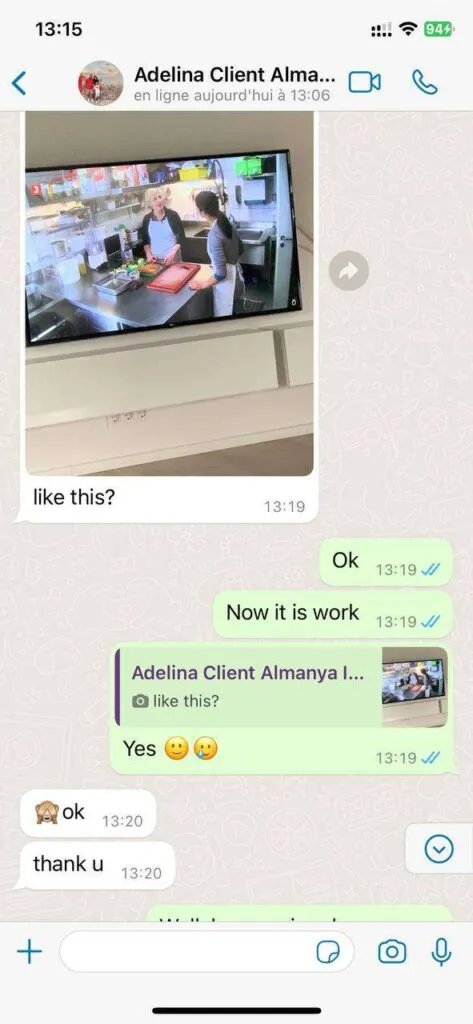 Pillow IPTV WhatsApp customer service conversation screenshot 4
